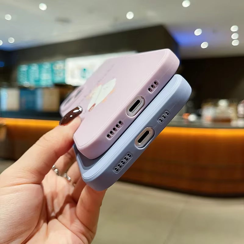 Cartoon Funny Friends TV Show Phone Case for Iphone 16 15 14 13 12 11 PRO MAX 8 7 plus Mini X XS XR SE Soft TPU Cover