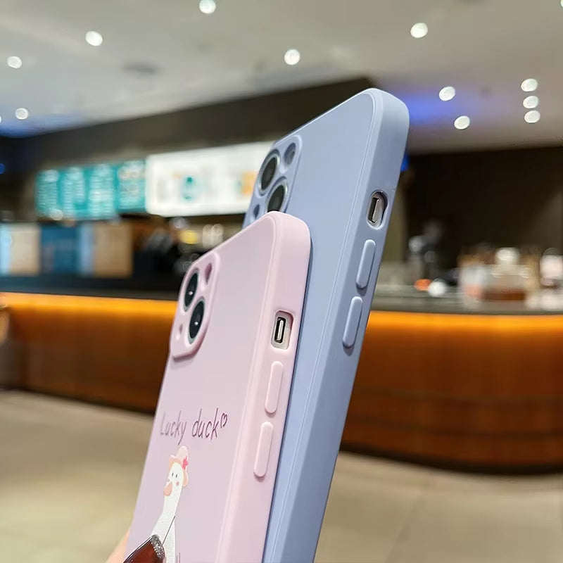 Cartoon Funny Friends TV Show Phone Case for Iphone 16 15 14 13 12 11 PRO MAX 8 7 plus Mini X XS XR SE Soft TPU Cover