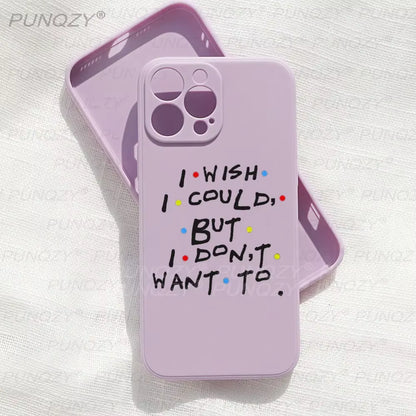 Cartoon Funny Friends TV Show Phone Case for Iphone 16 15 14 13 12 11 PRO MAX 8 7 plus Mini X XS XR SE Soft TPU Cover