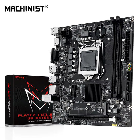 H110 Motherboard Supports LGA 1151 Intel Core CPU DDR4 RAM and M.2 NVME SDD VGA HDMI