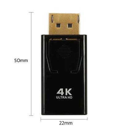 4K DP Displayport to Hdmi-Compatible Adapter Converter Display Port DP to Hdmi-Compatible HDTV Adapter Video Audio PC Laptop